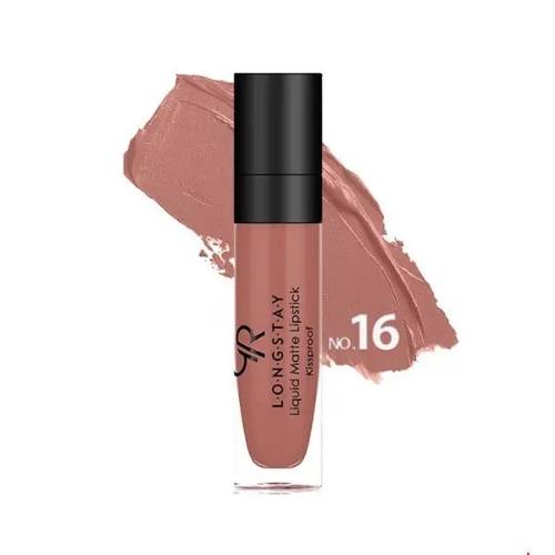 رژ لب مایع گلدن رز LongStay | شماره 16 آجری روشن رژ لب مایع گلدن رز LongStay | شماره 16 آجری روشن