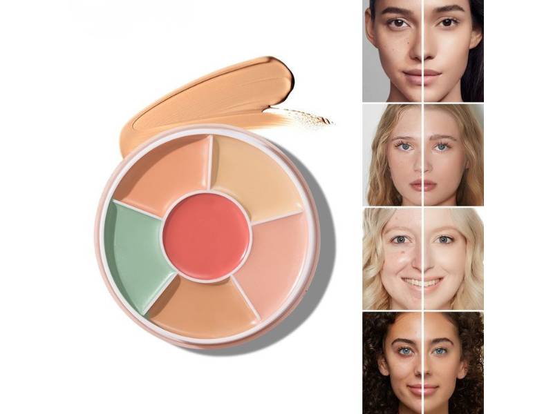 پالت اصلاح کننده رنگ برای خنثی کردن و پوشاندن سیاهی دور چشم.