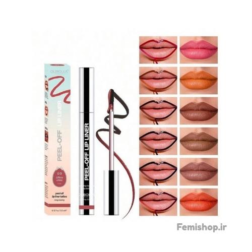 خرید خط لب پیل آف اولیبولا با خاصیت ضد آب و ماندگاری طولانی خط لب پیل آف اولیبولا در رنگهای متنوع برای تتوی موقت لب