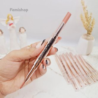 طراحی جذاب رژ لب و خط لب دو طرفه GR رنگ رزگلد